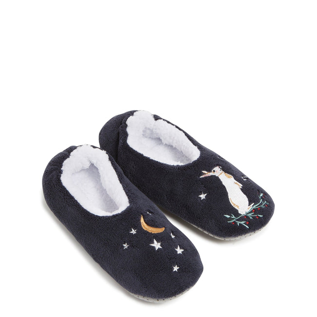 Soft Fleece Slippers-Winter Forest-Image 1-Vera Bradley