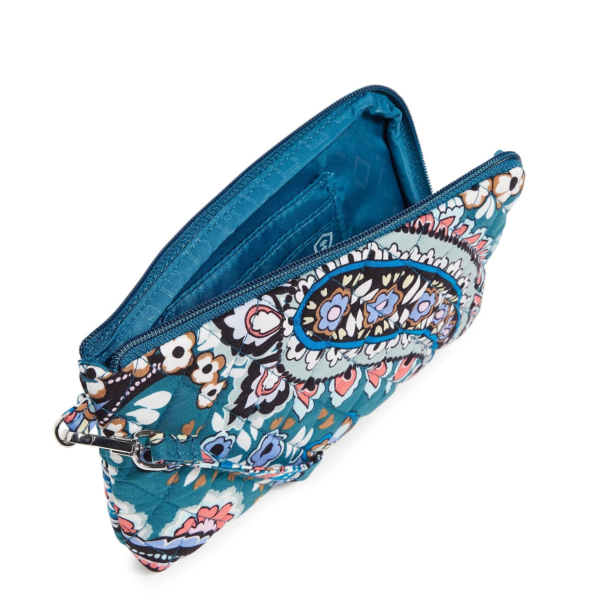 Vera Bradley popular Blue & Green Floral RFID Smartphone Wristlet Womens OS