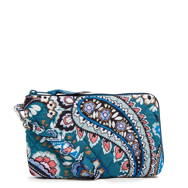 NWT Vera Bradley outlets $75 RFID Accordion Wristlet Wallet Mod Paisley Pattern