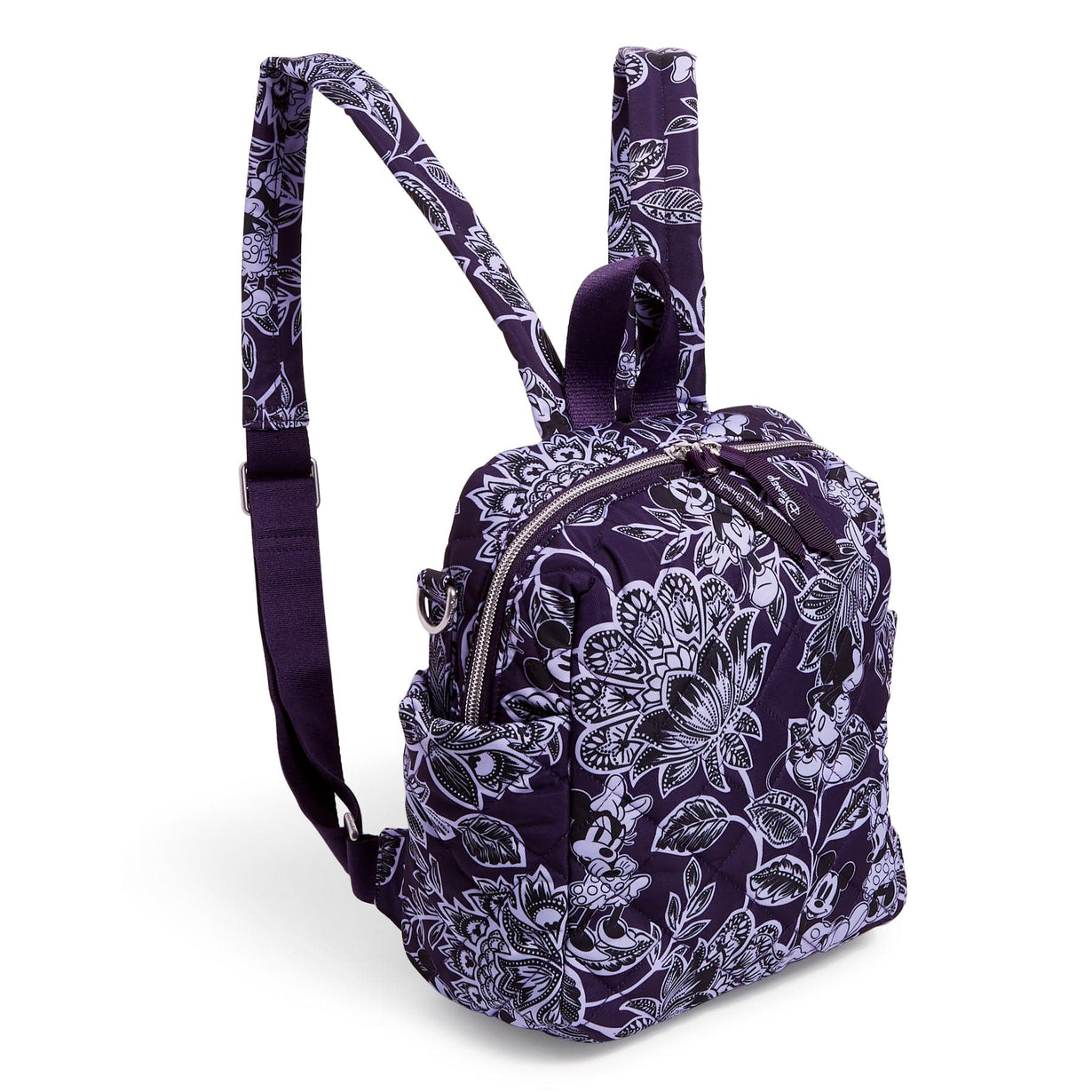 Vera Bradley Disney Convertible Small Backpack in Mickey Minnie s Flirty Floral Tonal