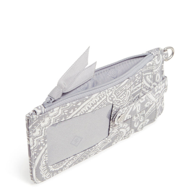 Ultimate Card Case-Cloud Gray Paisley-Image 2-Vera Bradley