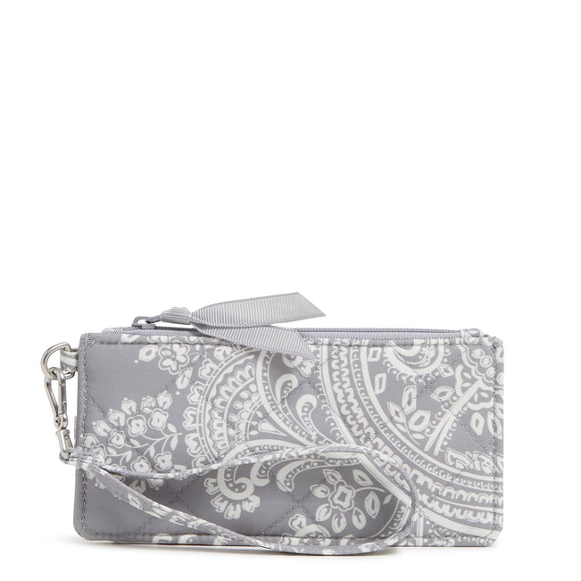 Ultimate Card Case-Cloud Gray Paisley-Image 1-Vera Bradley