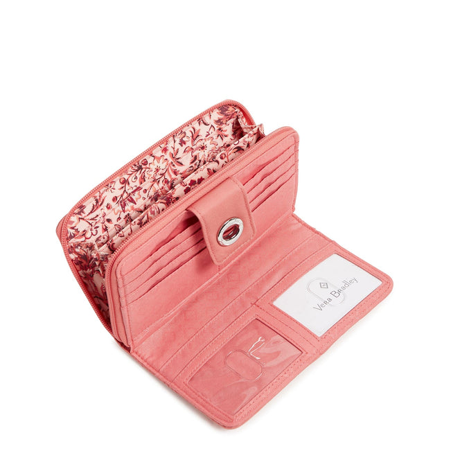 RFID Turnlock Wallet-Terra Cotta Rose-Image 3-Vera Bradley