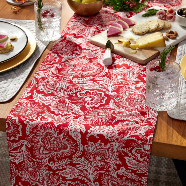 Table Runner-Java Red-Image 2-Vera Bradley
