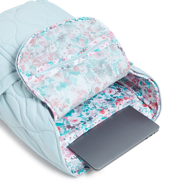 Featherweight Travel Backpack-Dusty Blue-Image 6-Vera Bradley