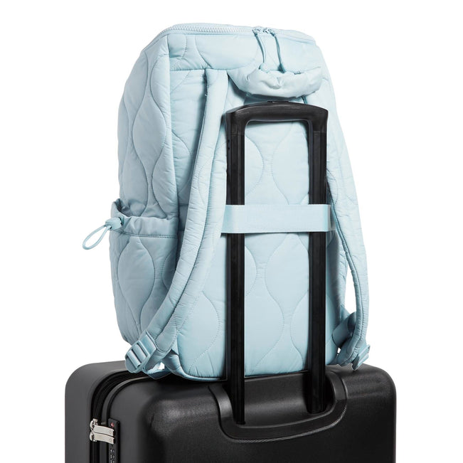 Featherweight Travel Backpack-Dusty Blue-Image 7-Vera Bradley