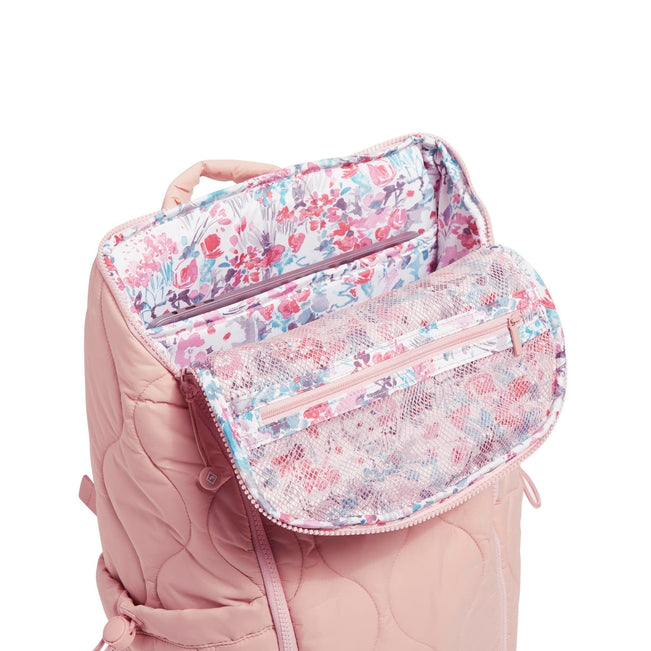 Featherweight Travel Backpack-Rose Quartz-Image 6-Vera Bradley