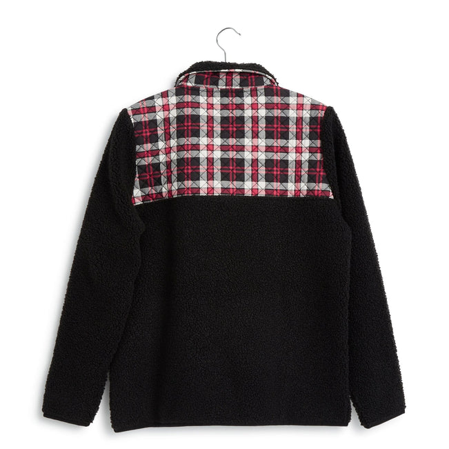 Teddy Fleece Pullover-Fireplace Plaid-Image 3-Vera Bradley