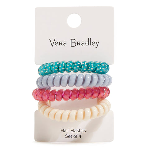 Spiral Elastic Hair Tie, 4 Pack | Vera Bradley – Vera  display picture 3