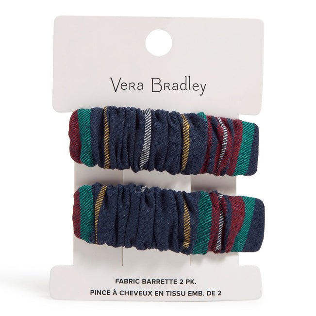 Fabric Barrette 2 Pk-Tartan Plaid-Image 1-Vera Bradley