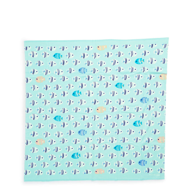 Oversized Beach Towel-Lagoon Fish Light-Image 2-Vera Bradley