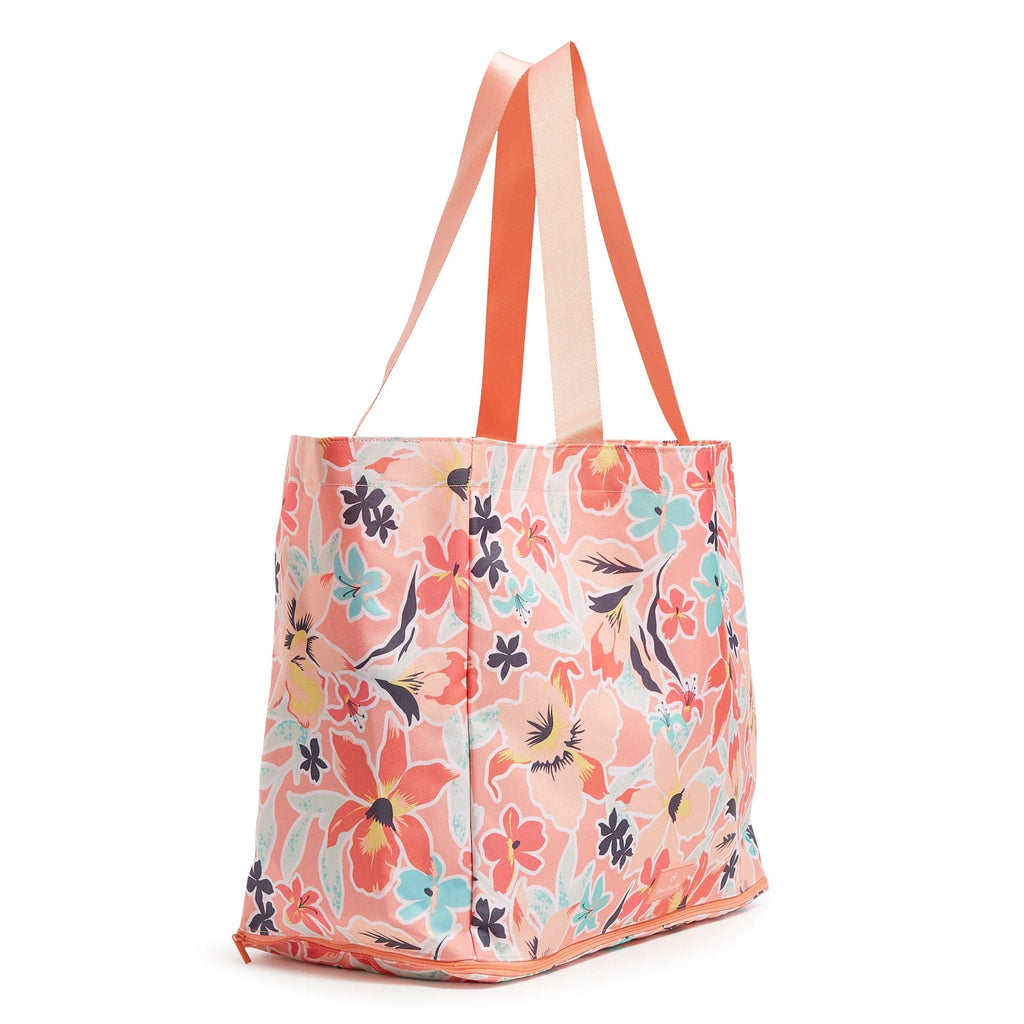 VERA 2024 BRADLEY NWT MSRP $139 DELUXE TRAVEL TOTE BAG FLORAL BURSTS 19X14X8 COTTON 2