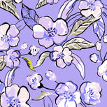 Outlet Deluxe Drawstring Backpack-Wild Roses Lavender-Image 2-Vera Bradley