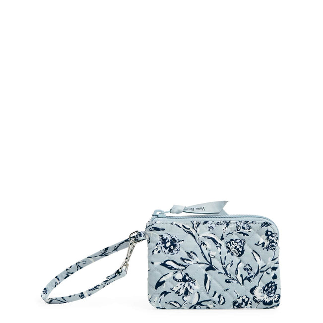 Clip & Zip Mini Pouch-Perennials Gray-Image 1-Vera Bradley