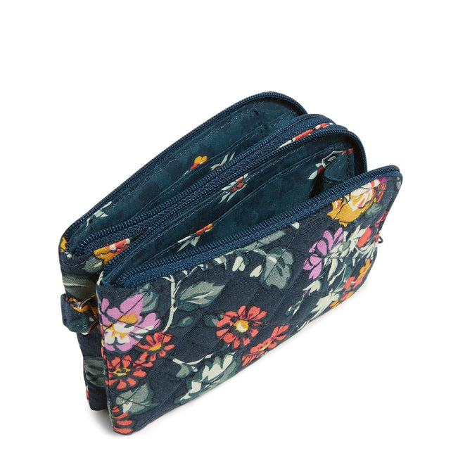 RFID Double Zip ID-Fresh-Cut Floral Green-Image 2-Vera Bradley