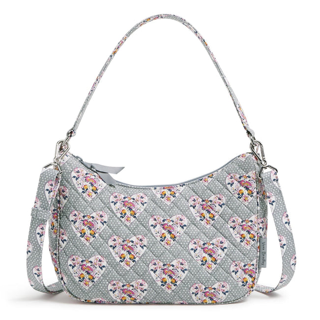 Frannie Crescent Crossbody Bag-Mon Amour Gray-Image 1-Vera Bradley