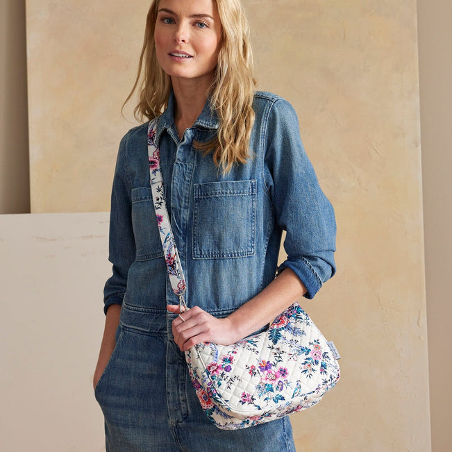 Frannie Crescent Crossbody Bag-Magnifique Floral-Image 2-Vera Bradley