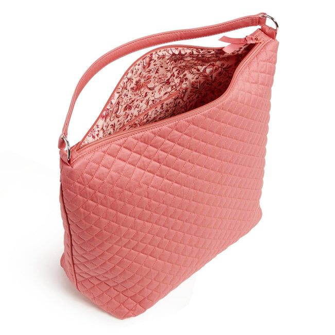 Oversized Hobo Shoulder Bag-Terra Cotta Rose-Image 3-Vera Bradley