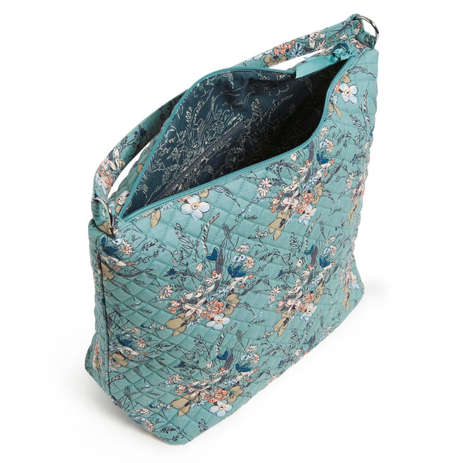 Oversized Hobo Shoulder Bag-Sunlit Garden Sage-Image 3-Vera Bradley