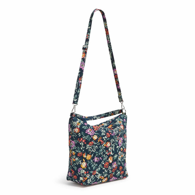 Oversized Hobo Shoulder Bag-Fresh-Cut Floral Green-Image 2-Vera Bradley