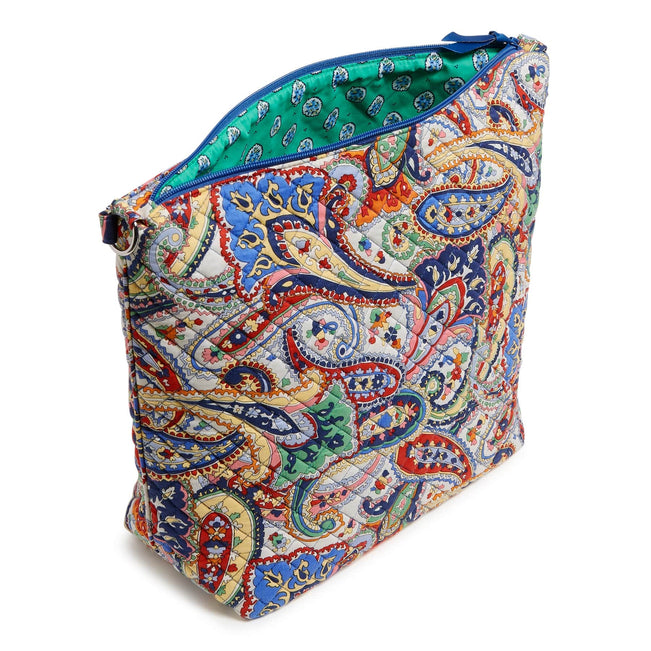 Oversized Hobo Shoulder Bag-Harbor Paisley-Image 5-Vera Bradley