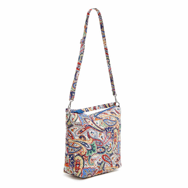 Oversized Hobo Shoulder Bag-Harbor Paisley-Image 4-Vera Bradley