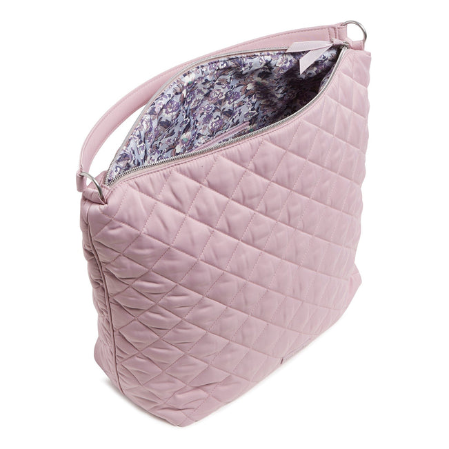 Oversized Hobo Shoulder Bag-Hydrangea Pink-Image 5-Vera Bradley