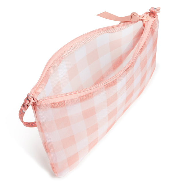 Mesh Convertible Wristlet-Gingham Sand Rose-Image 3-Vera Bradley