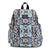 Lighten Up Sporty Compact Backpack-Lisbon Medallion Cool-Image 1-Vera Bradley