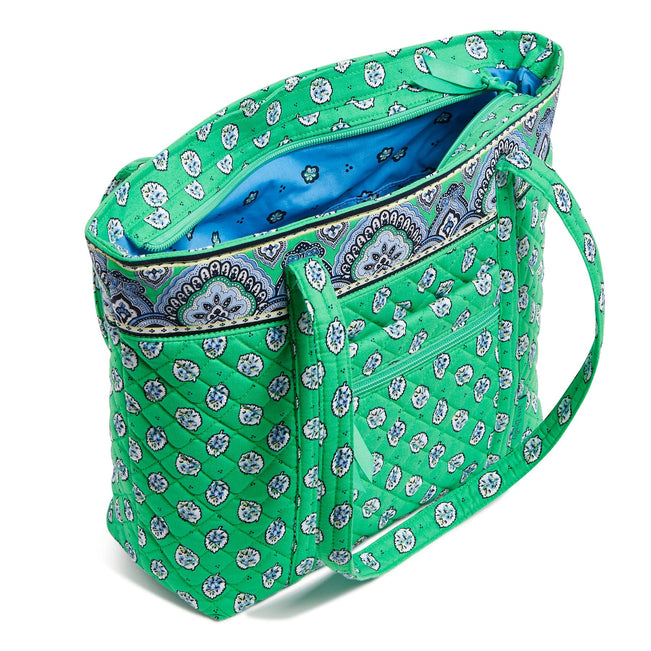 Small Vera Tote Bag-Garden Green Leaf-Image 3-Vera Bradley
