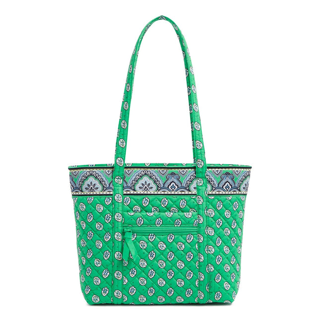 Small Vera Tote Bag-Garden Green Leaf-Image 1-Vera Bradley