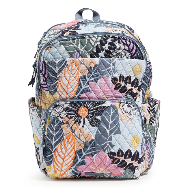 Vera Bradley Essential Large Backpack in Signature Cotton MSRP$ deals 155 MOD PAISLEY