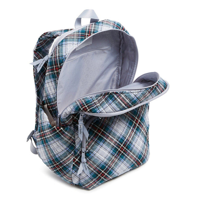 Factory Style Essential Large Backpack-Snowy Plaid-Image 2-Vera Bradley