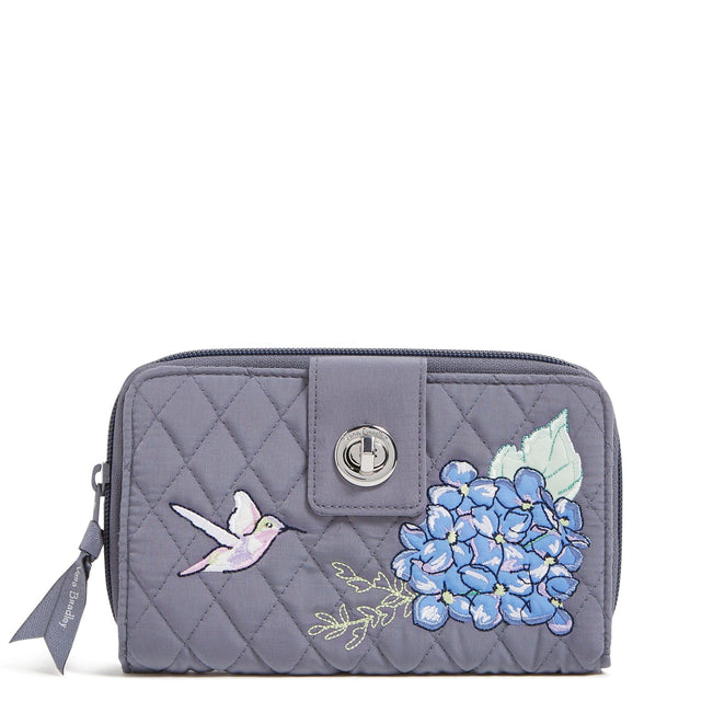 Factory Style RFID Turnlock Wallet-Happy Hydrangeas-Image 2-Vera Bradley