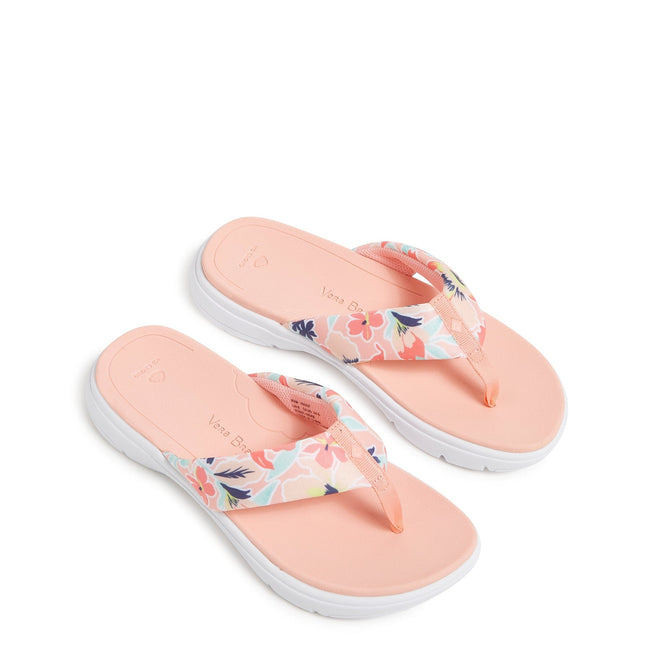 VB Cloud Sandal-Rain Forest Lily Coral-Image 1-Vera Bradley
