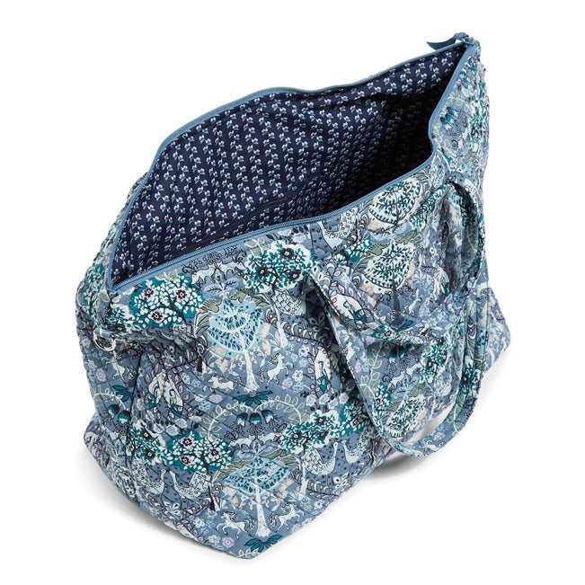 Overnight Travel Tote Bag-Enchantment Blue-Image 4-Vera Bradley