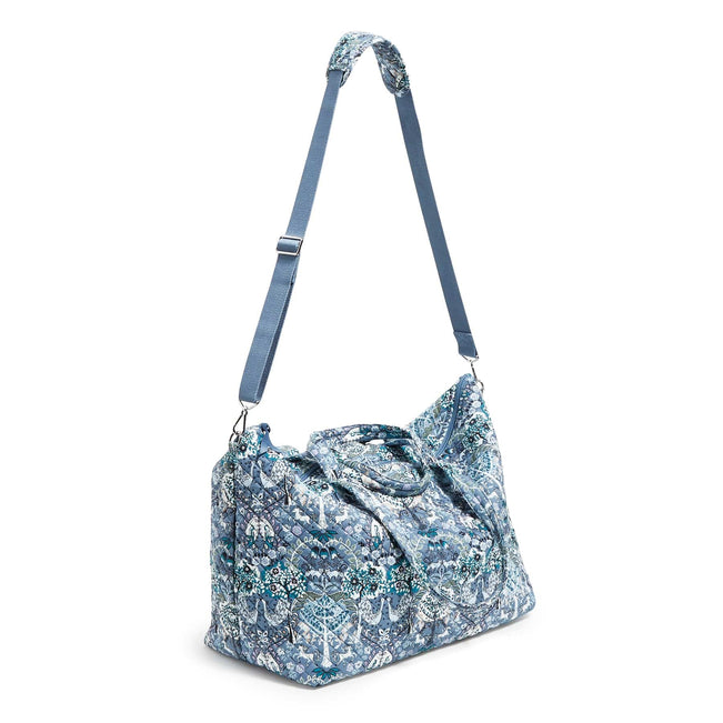 Overnight Travel Tote Bag-Enchantment Blue-Image 3-Vera Bradley