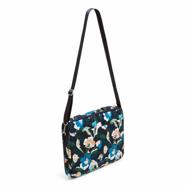 Laptop Crossbody Workstation-Immersed Blooms-Image 4-Vera Bradley