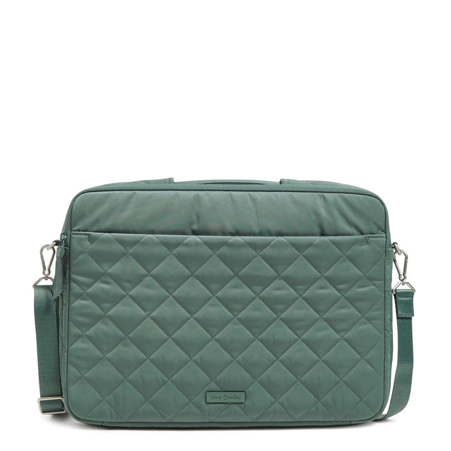 Laptop Crossbody Workstation-Olive Leaf-Image 1-Vera Bradley