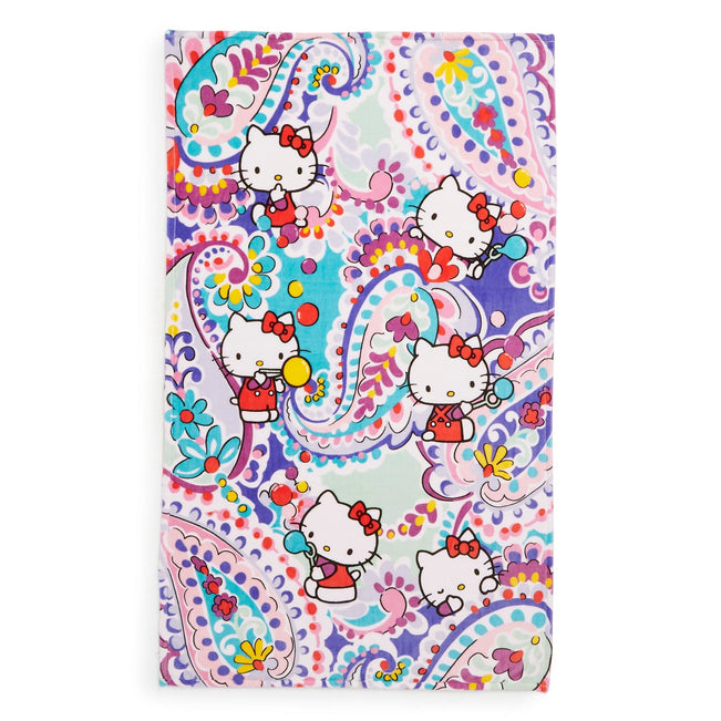Hello Kitty® Plush Throw Blanket-Hello Kitty Paisley-Image 3-Vera Bradley