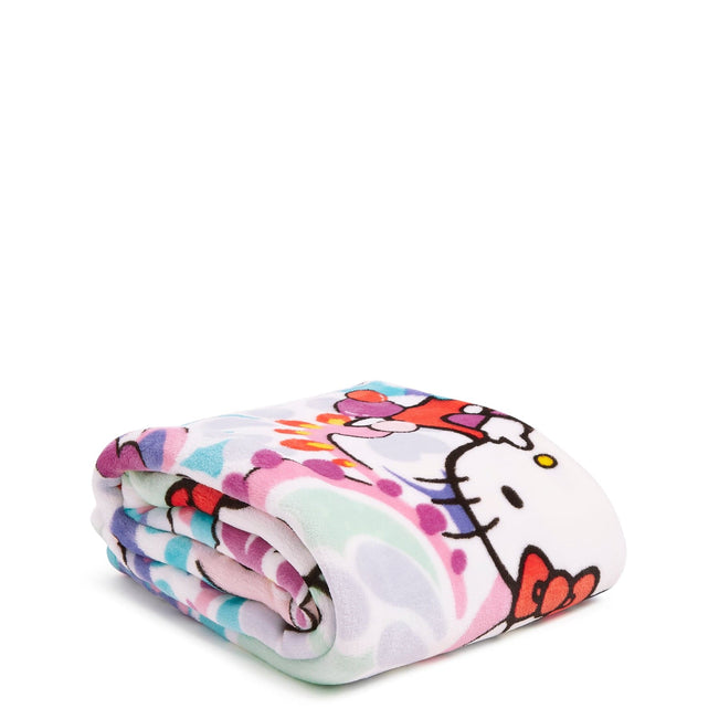 Hello Kitty® Plush Throw Blanket-Hello Kitty Paisley-Image 1-Vera Bradley