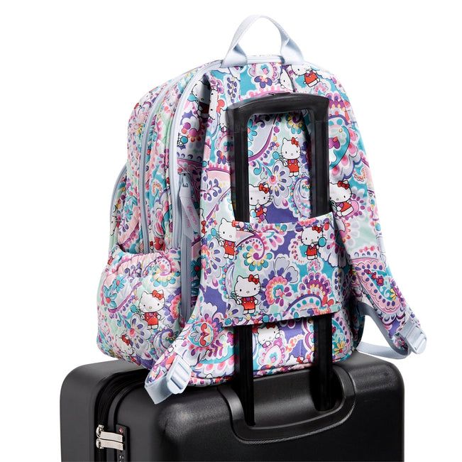Hello Kitty® Campus Backpack-Hello Kitty Paisley-Image 6-Vera Bradley
