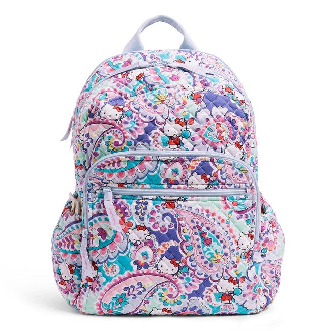 Hello Kitty® Campus Backpack-Hello Kitty Paisley-Image 1-Vera Bradley