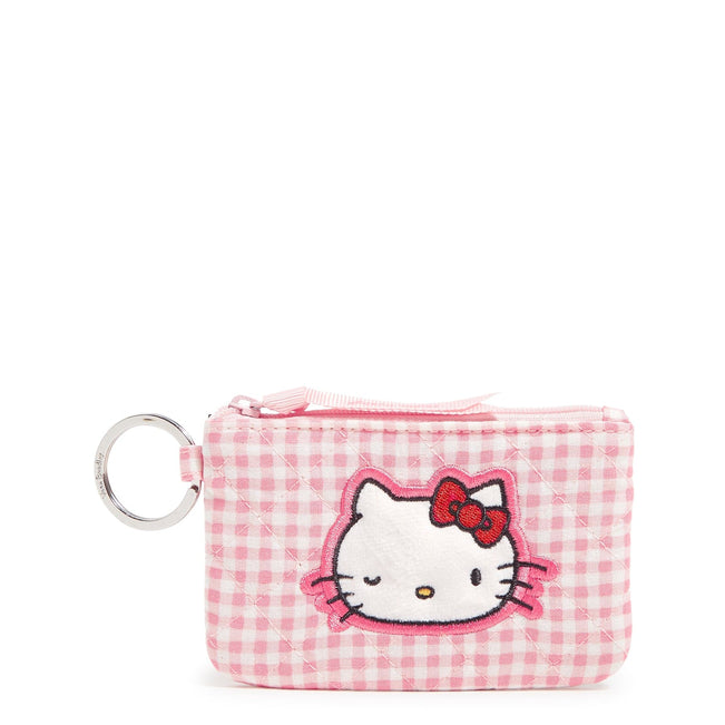Hello Kitty® Zip ID Case-Hello Kitty Gingham-Image 1-Vera Bradley