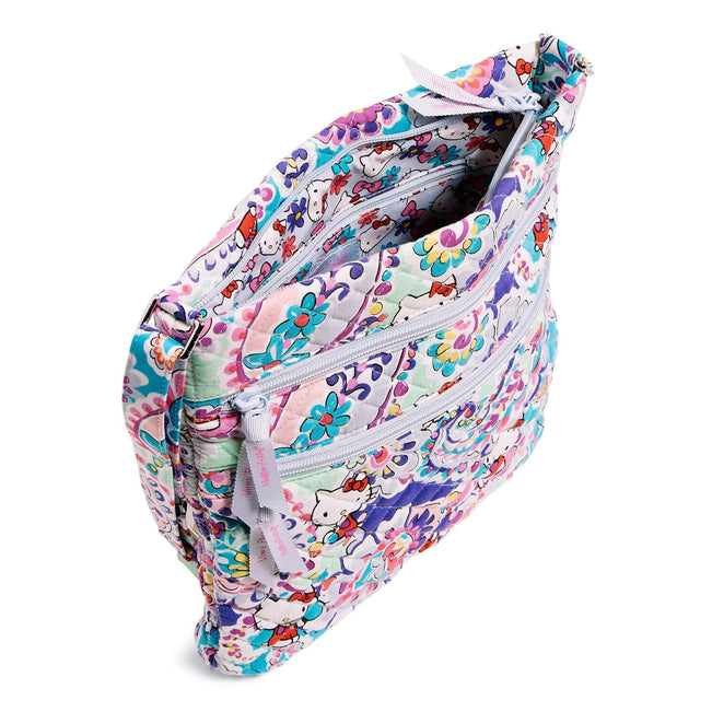 Hello Kitty® Triple Zip Hipster Crossbody Bag-Hello Kitty Paisley-Image 4-Vera Bradley