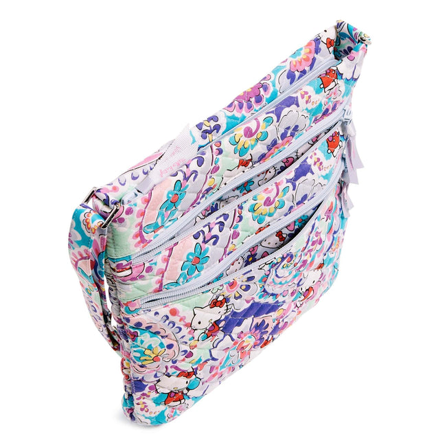 Hello Kitty® Triple Zip Hipster Crossbody Bag-Hello Kitty Paisley-Image 5-Vera Bradley