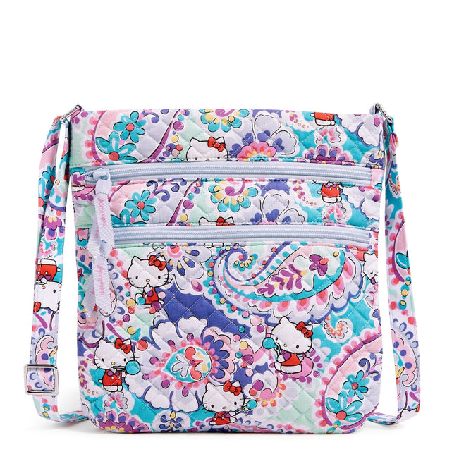 Hello Kitty® Triple Zip Hipster Crossbody Bag-Hello Kitty Paisley-Image 1-Vera Bradley