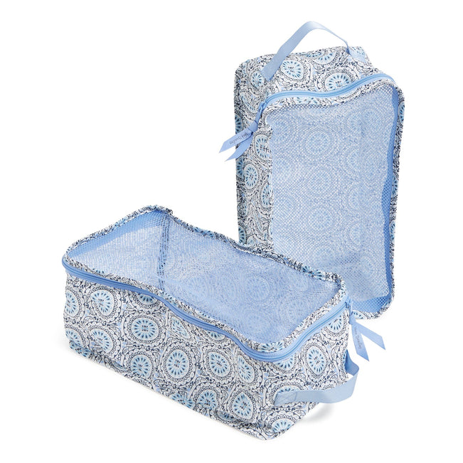 Outlet Packable Shoe Organizer, Set of 2-Mini Sketched Medallion-Image 1-Vera Bradley