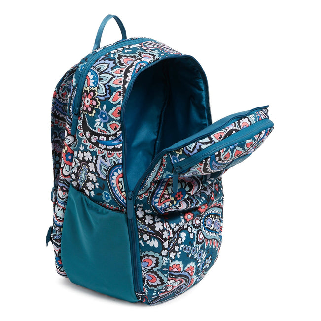 Lighten Up Travel Backpack-Haymarket Paisley Jewel-Image 2-Vera Bradley