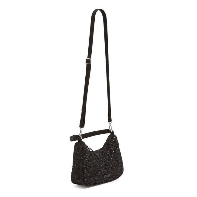Frannie Crescent Crossbody Bag-Black-Image 3-Vera Bradley